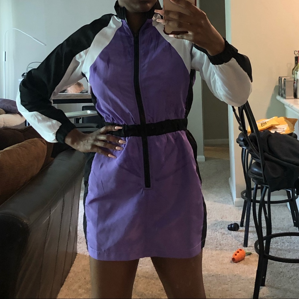 Windbreaker Color-block Dress